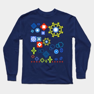 Colorful modern geometry Long Sleeve T-Shirt